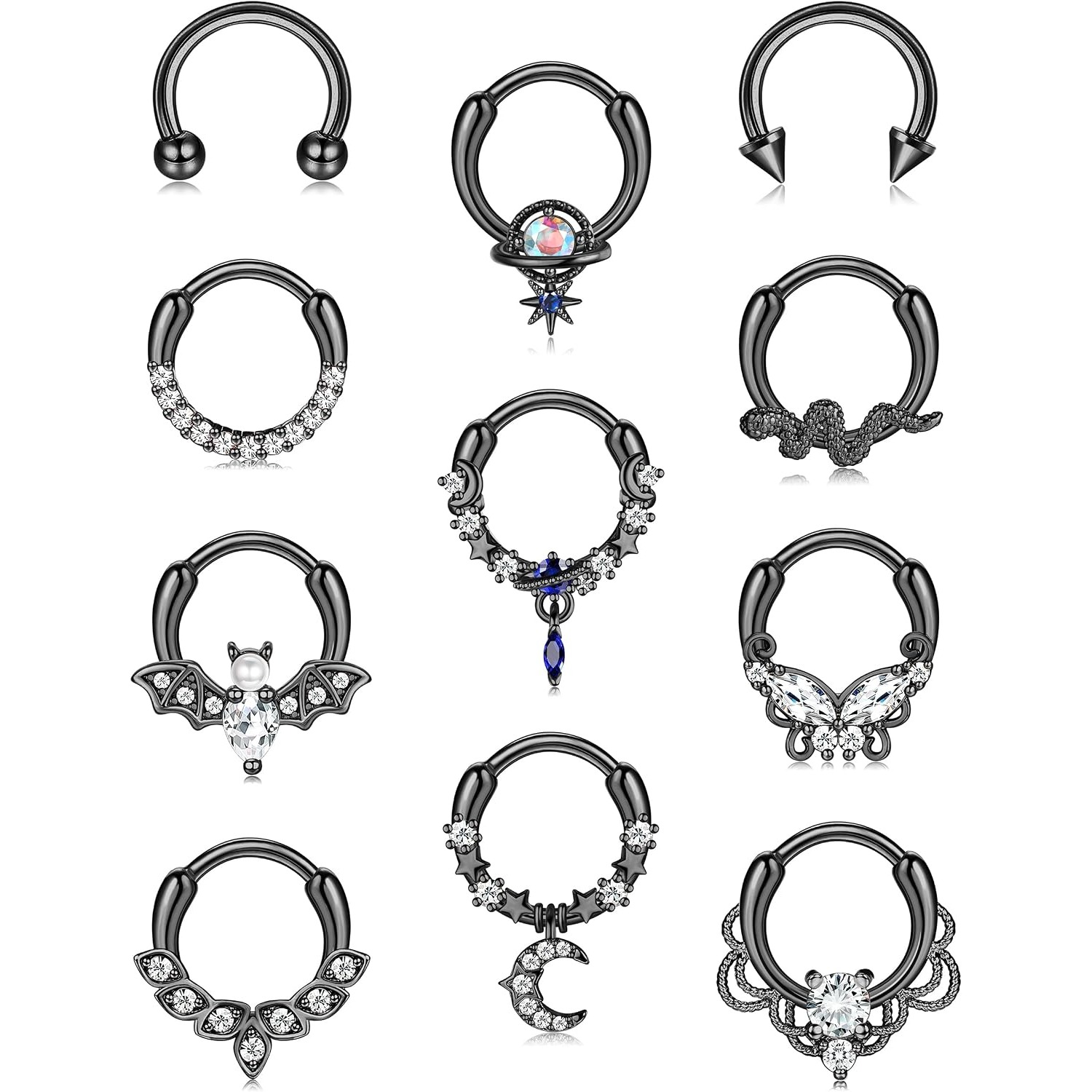 Body Jewelry For Sensitive Skin - FASACCO Septum Rings Septum Piercing Jewelry