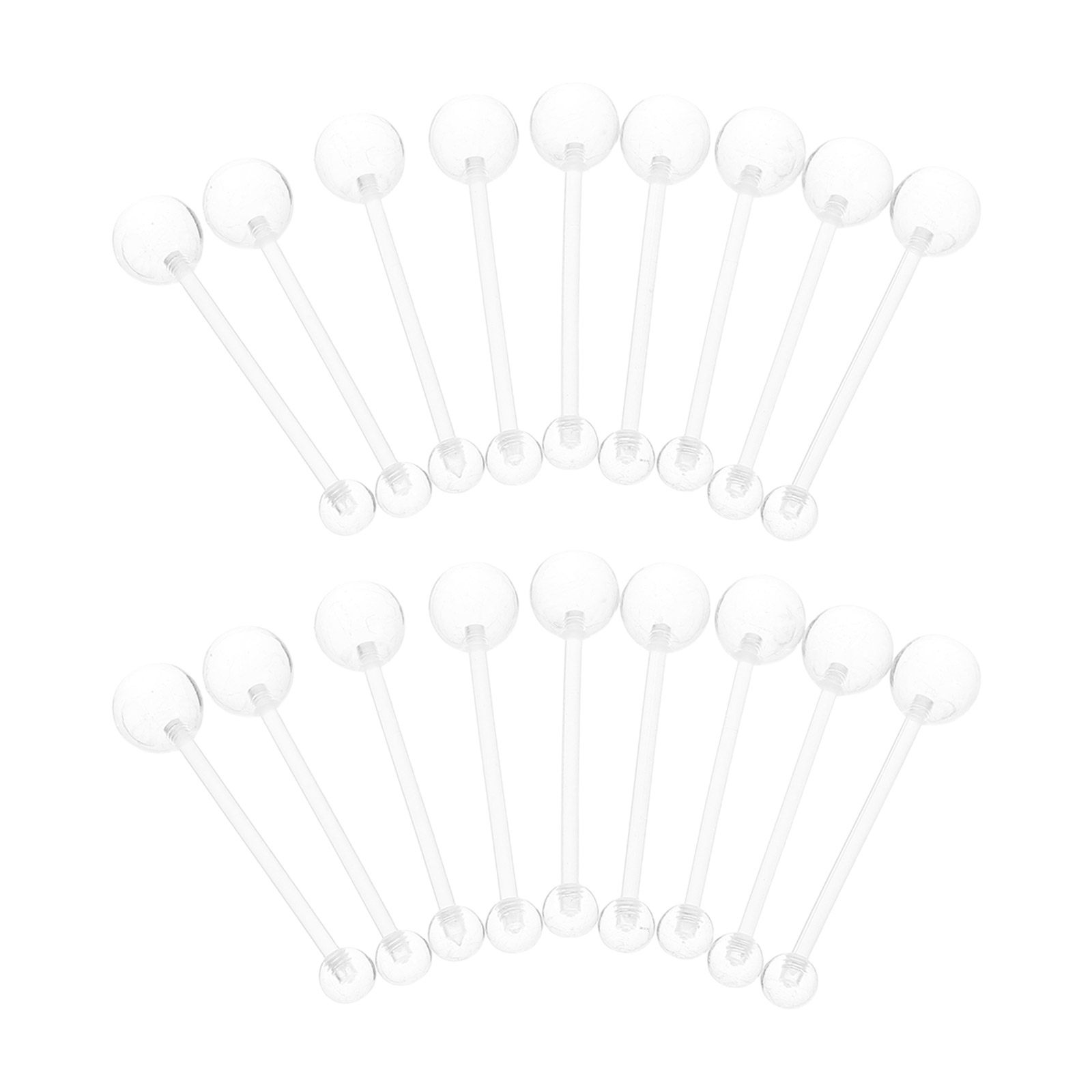 Body Jewelry For Sensitive Skin - 16Pcs Invisible Belly Button Rings Uv