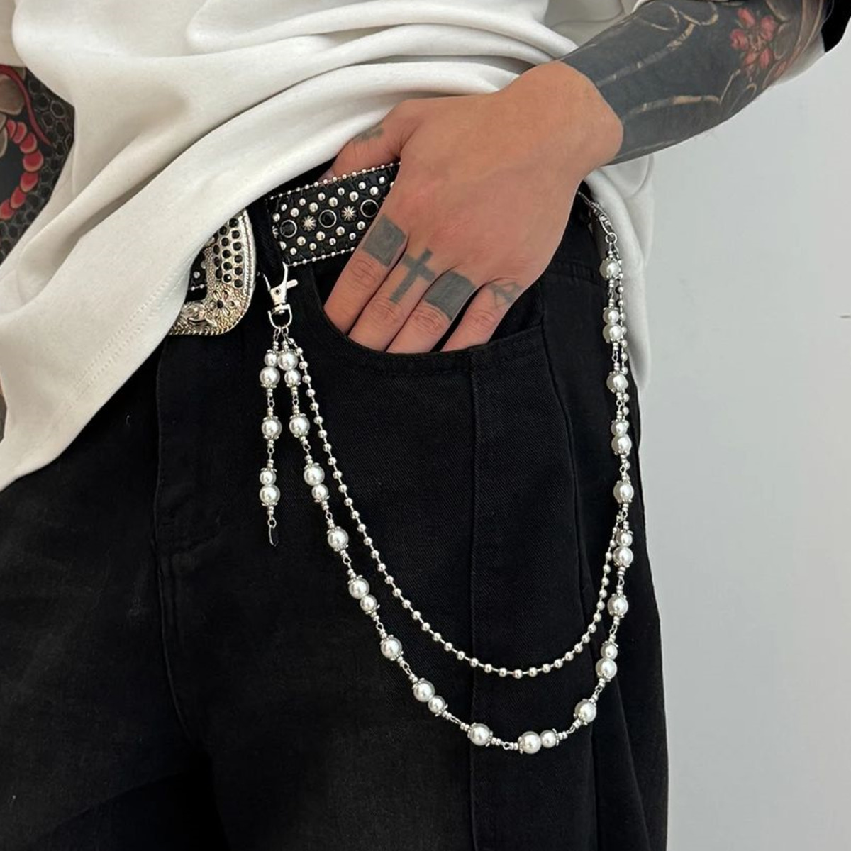Body Jewelry Men - Ingemark 2025 Faddish Unique Imitation Pearl