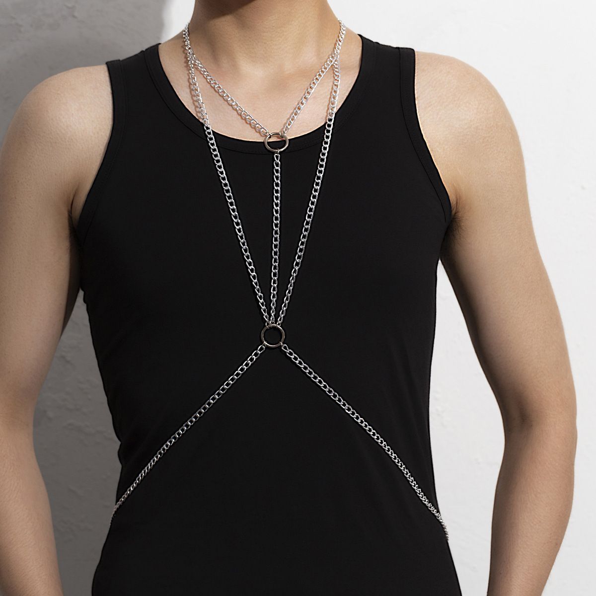 Body Jewelry Men - Transparent Underwear Stomach Jewelry Chain Bondage