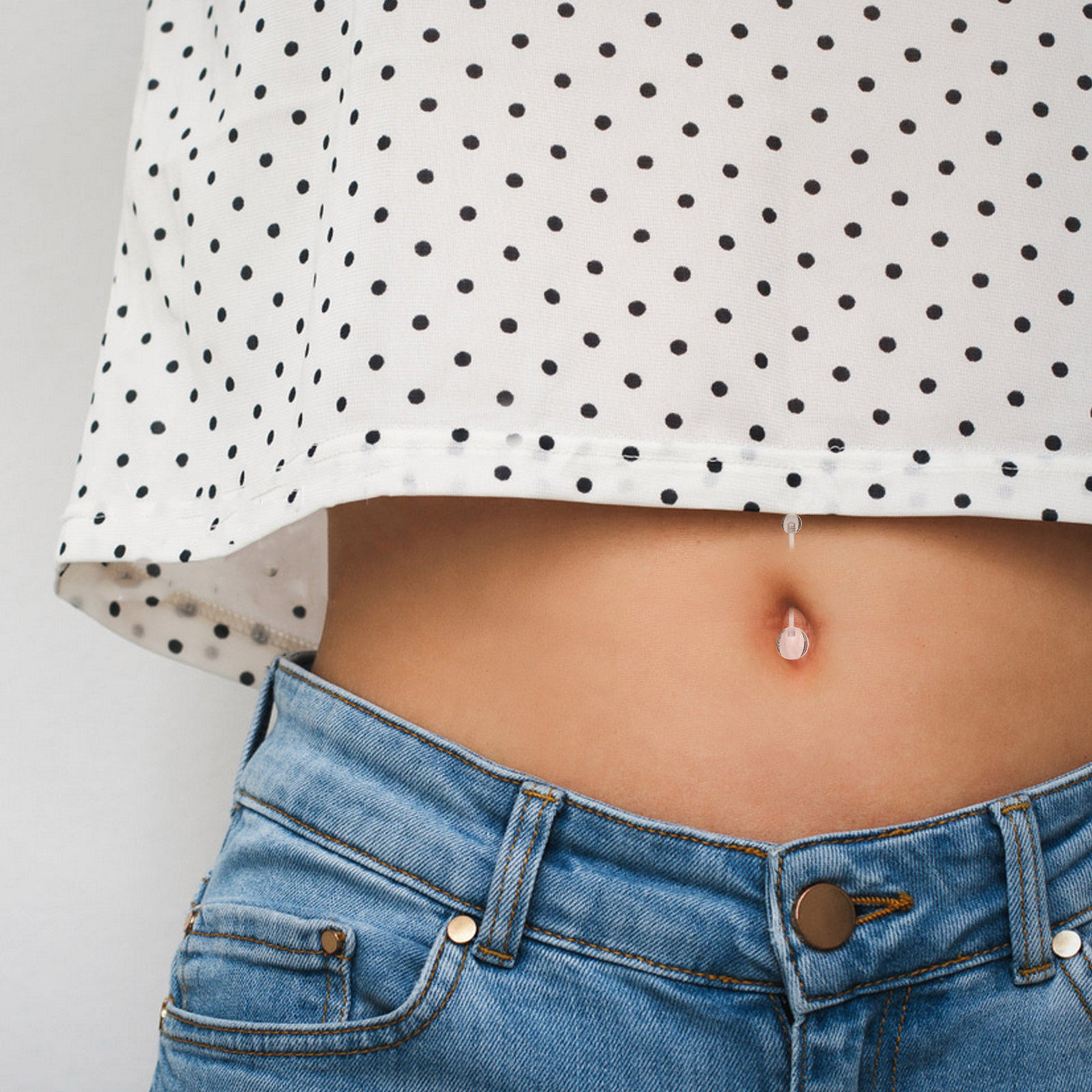 16Pcs Invisible Belly Button R - Body Jewelry For Sensitive Skin ulasan dan harga
