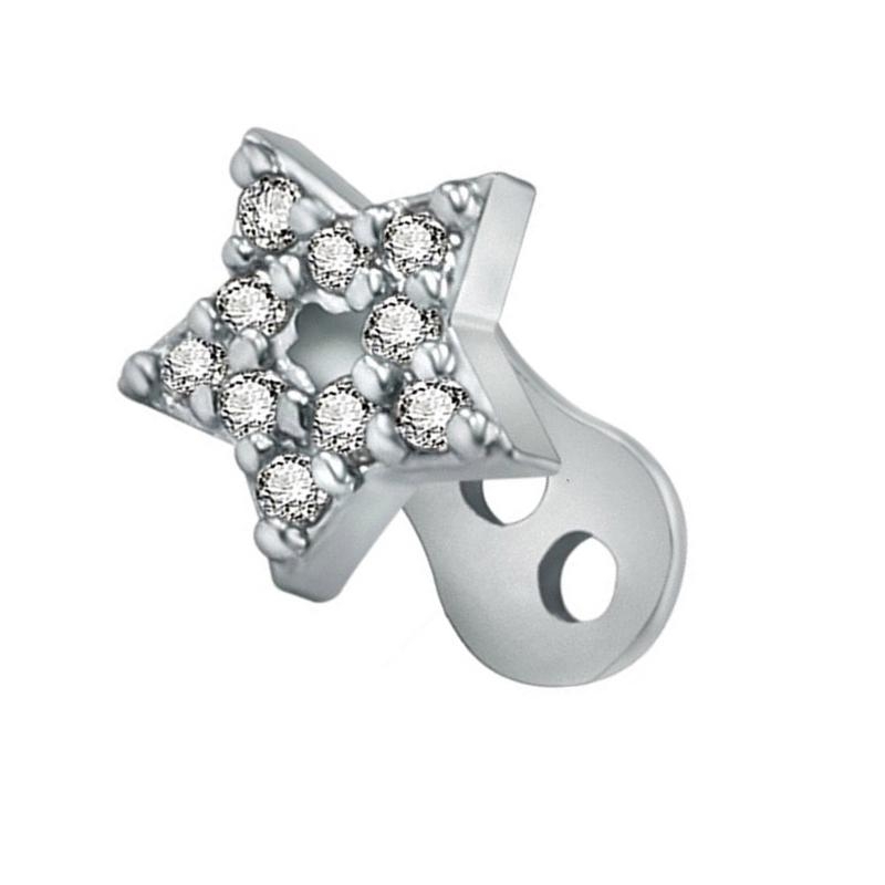 Fashionable Stainless Dermal A - Body Jewelry For Sensitive Skin ulasan dan harga