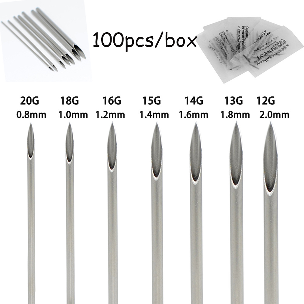 10-1000pcs Body Piercing Needl - Body Jewelry Tool ulasan dan harga