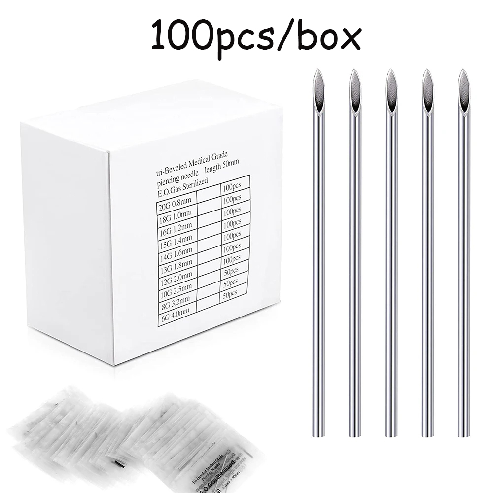 10-1000pcs Body Piercing Needl - Body Jewelry Tool ulasan dan harga