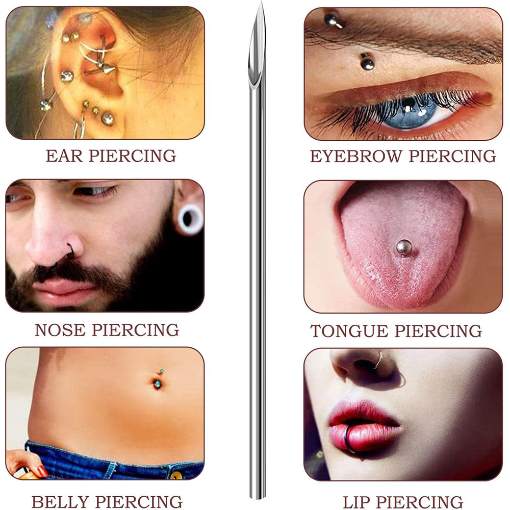 10-1000pcs Body Piercing Needl - Body Jewelry Tool ulasan dan harga