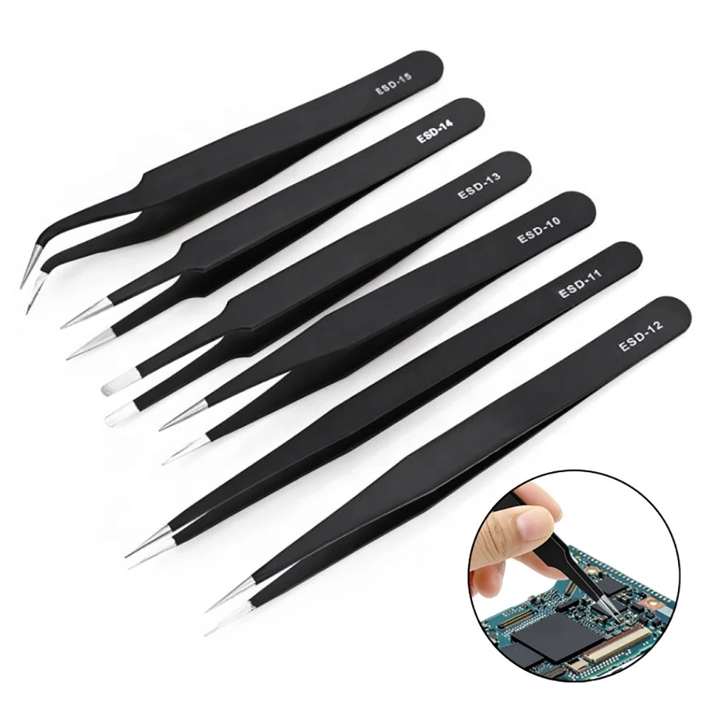 6pcs Stainless Steel Anti-stat - Body Jewelry Tool ulasan dan harga