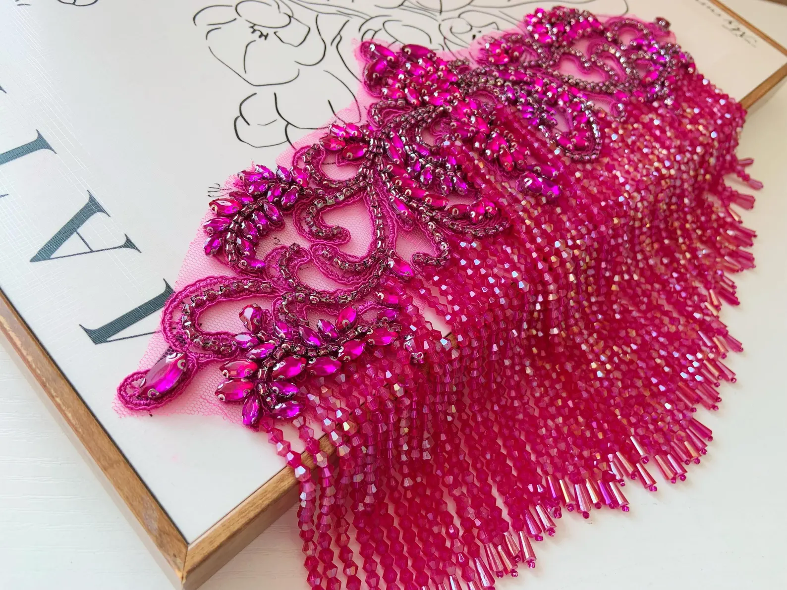 Fuchsia Rhinestone Appliqué Pa - Body Jewelry Hot ulasan dan harga