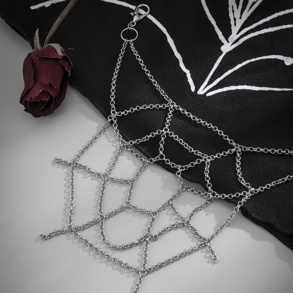Gothic Punk Sliver Color Spide - Body Jewelry Men ulasan dan harga