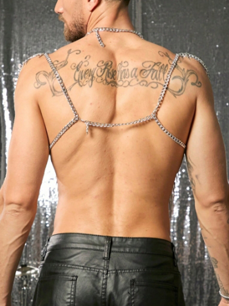 Tassels Chain Body Shoulder Se - Body Jewelry Men ulasan dan harga