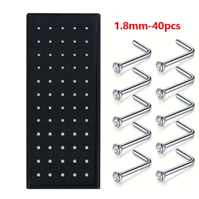 Hypoallergenic Nose Studs - Ti - Body Jewelry For Sensitive Skin ulasan dan harga