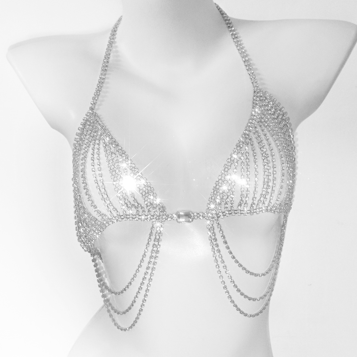 Fashionable Tassels Sexy Rhine - Body Jewelry Rhinestone ulasan dan harga