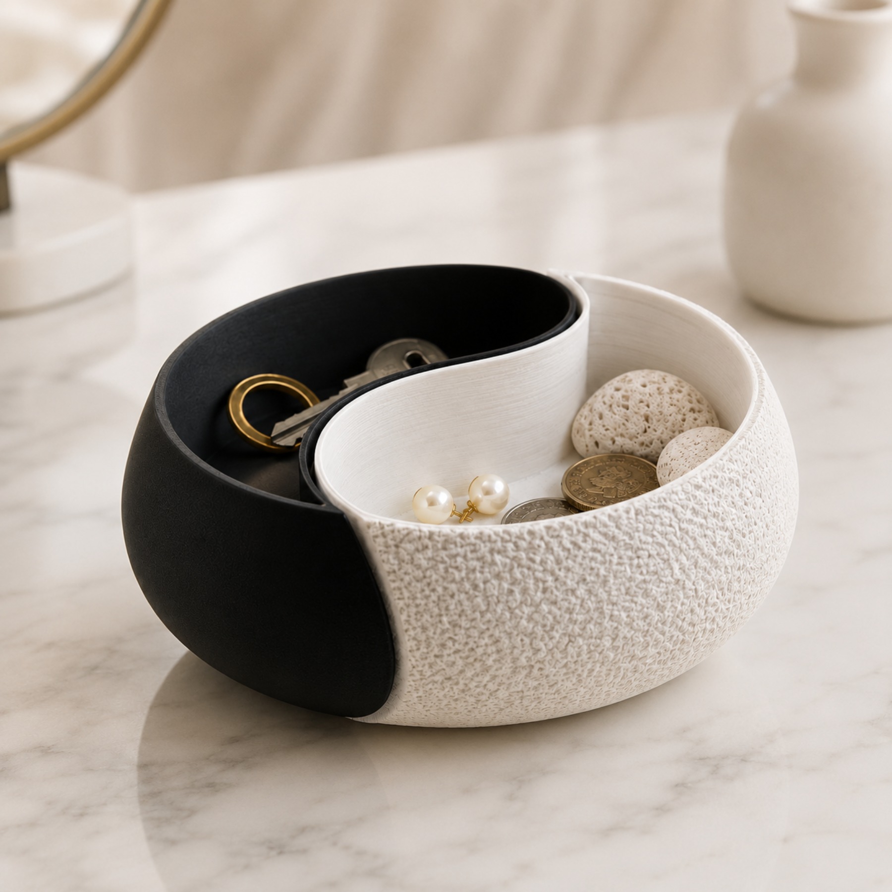 1-Piece Black and White Color  - Body Jewelry Websites ulasan dan harga