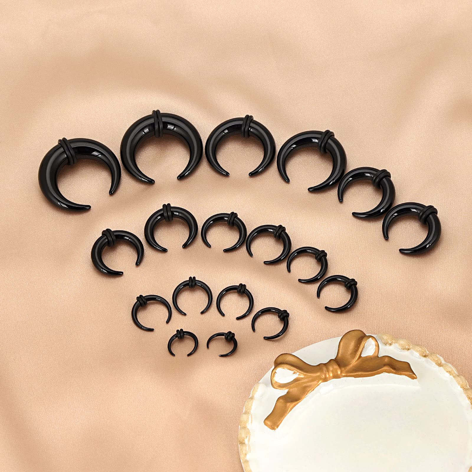 18Pcs Acrylic Septum Pincher T - Body Jewelry Gauge Sizes ulasan dan harga