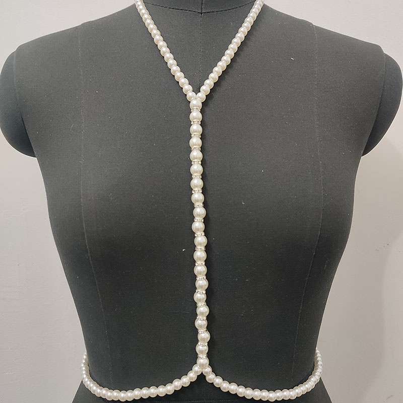 2023 Spring White Pearl Harnes - Body Jewelry Hot ulasan dan harga