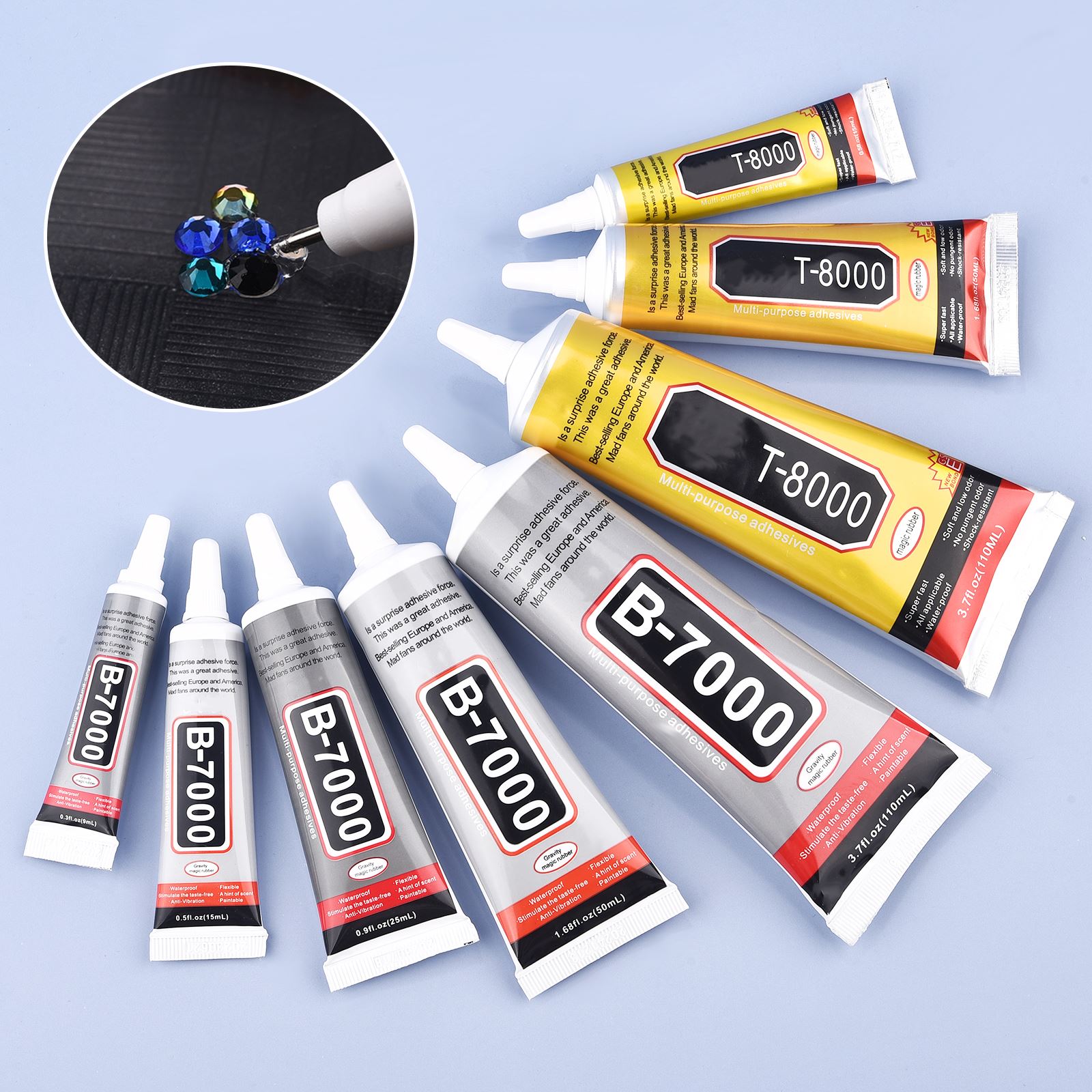 9/15/50/110ml B-7000 Glue T-80 - Body Jewelry Tool ulasan dan harga
