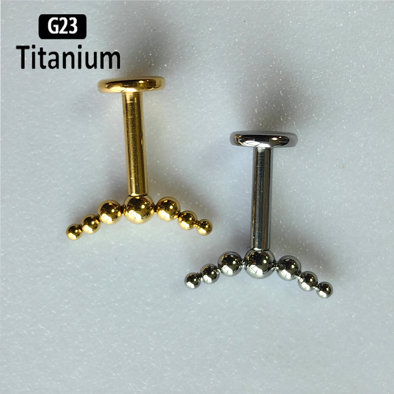 G23 Titanium Piercing 7pcs Bal - Body Jewelry Vertical Labret ulasan dan harga