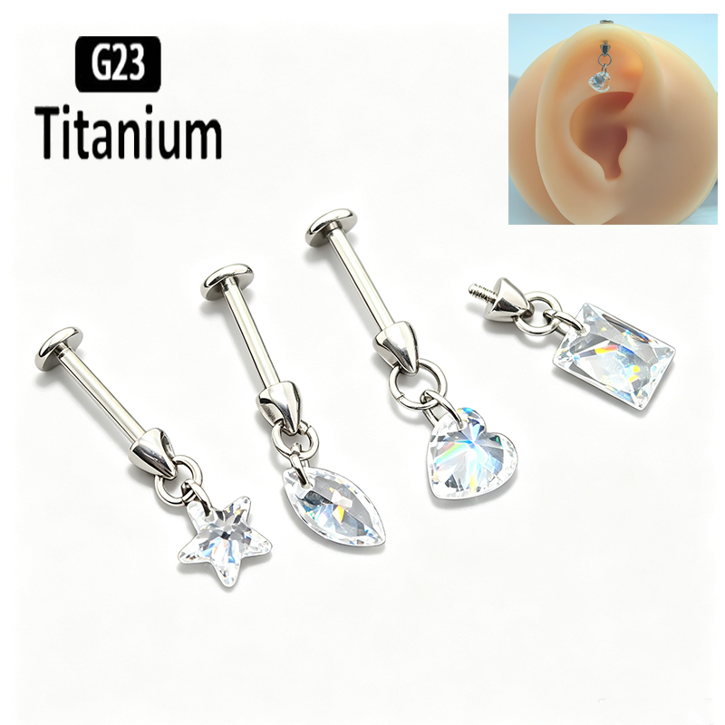 G23 Titanium Piercing Vertical - Body Jewelry Vertical Labret ulasan dan harga