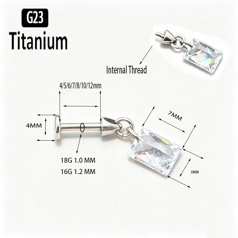 G23 Titanium Piercing Vertical - Body Jewelry Vertical Labret ulasan dan harga