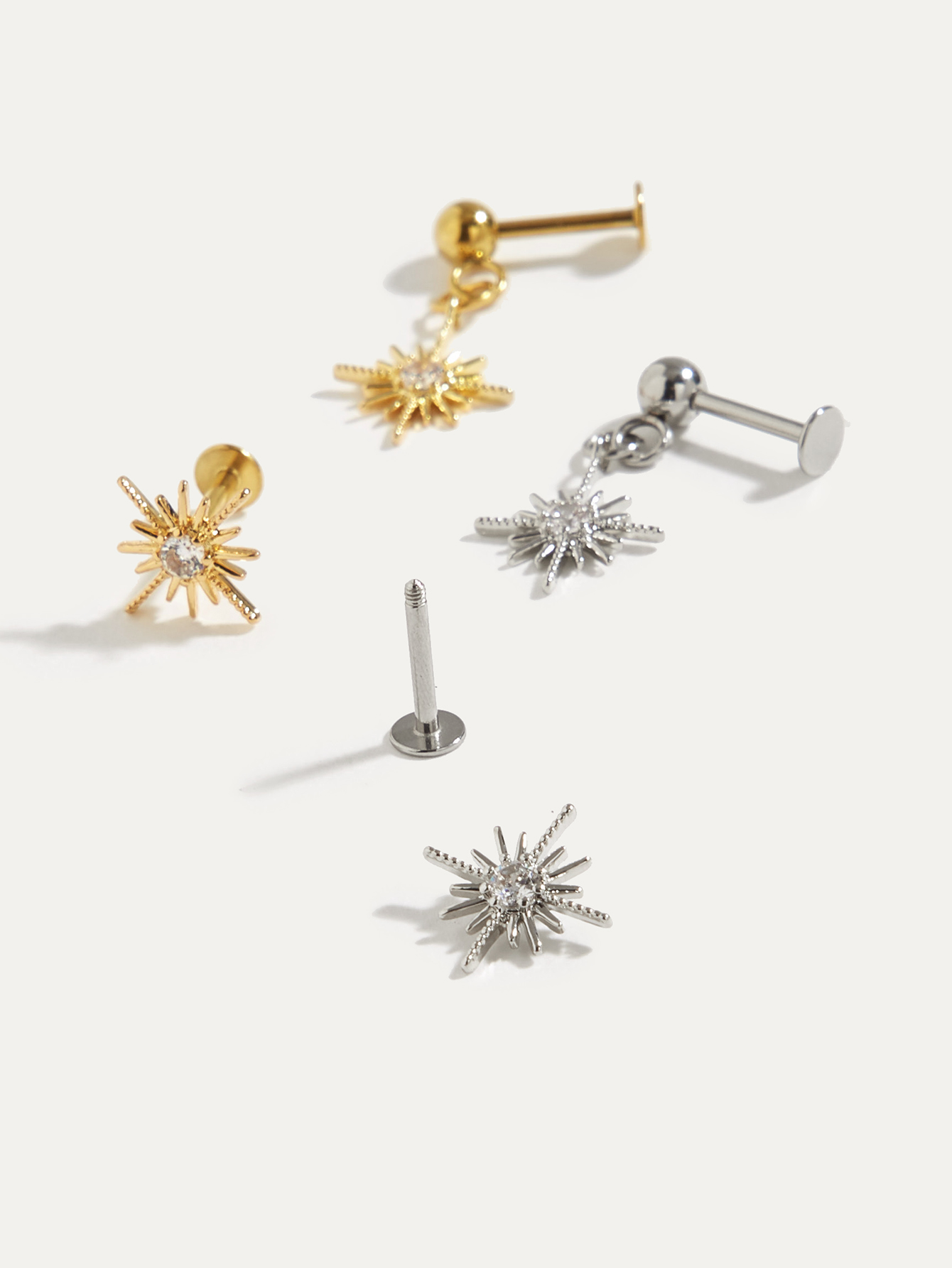 Sparkle Studs Stainless Steel  - Body Jewelry Rhinestone ulasan dan harga