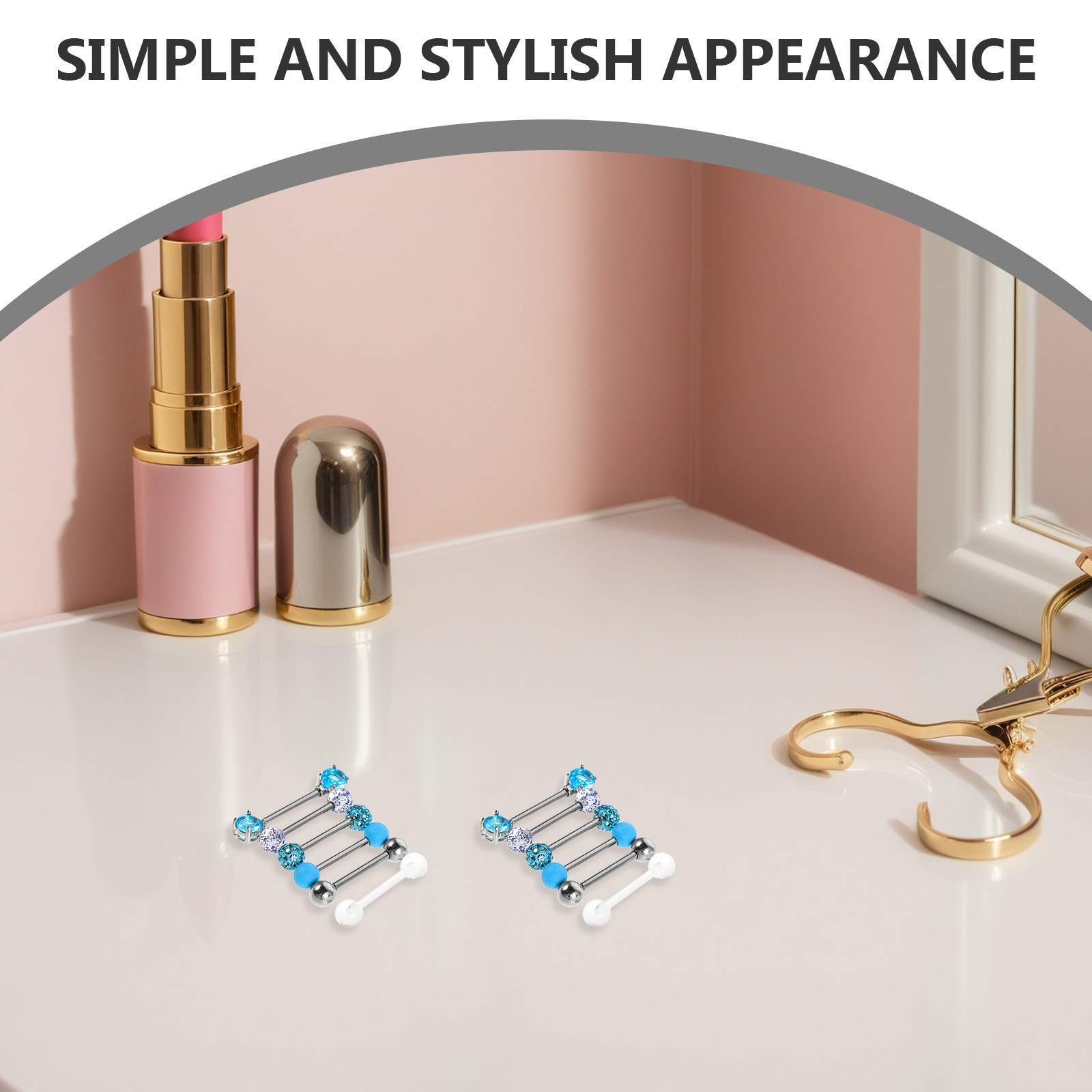 12Pcs Tongue Barbell Studs Sta - Body Jewelry For Sensitive Skin ulasan dan harga