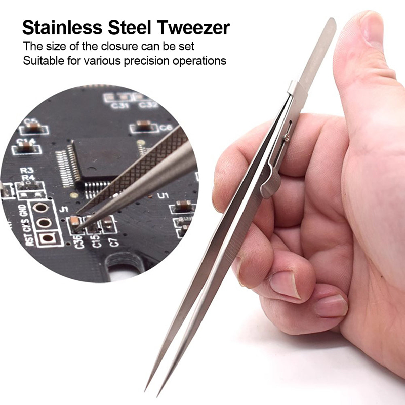 Adjustable Self Clamping Tweez - Body Jewelry Tool ulasan dan harga