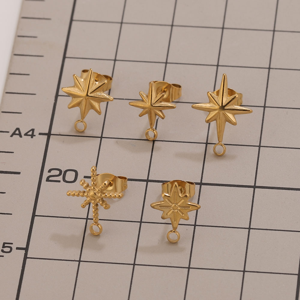 6pcs Stainless Steel Star Earr - Body Jewelry Tool ulasan dan harga