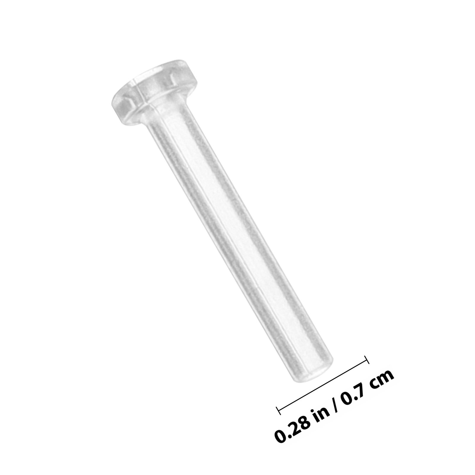 50Pcs Ear Pin Sleeves Transpar - Body Jewelry For Sensitive Skin ulasan dan harga