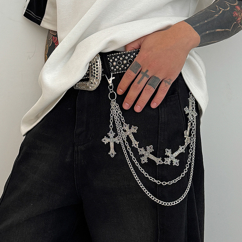 Fashion Punk Metal Pants Chain - Body Jewelry Men ulasan dan harga