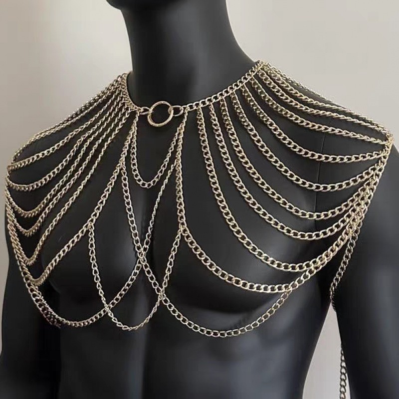 Body Chain for Men Jewelry Lan - Body Jewelry Men ulasan dan harga