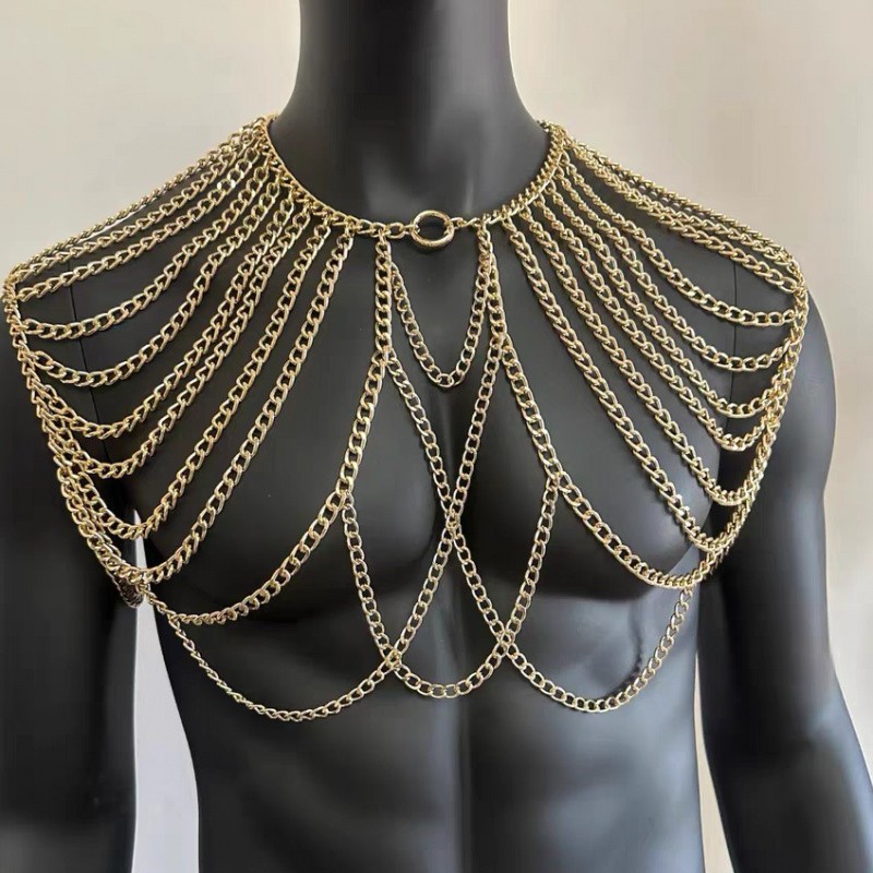 Body Chain for Men Jewelry Lan - Body Jewelry Men ulasan dan harga
