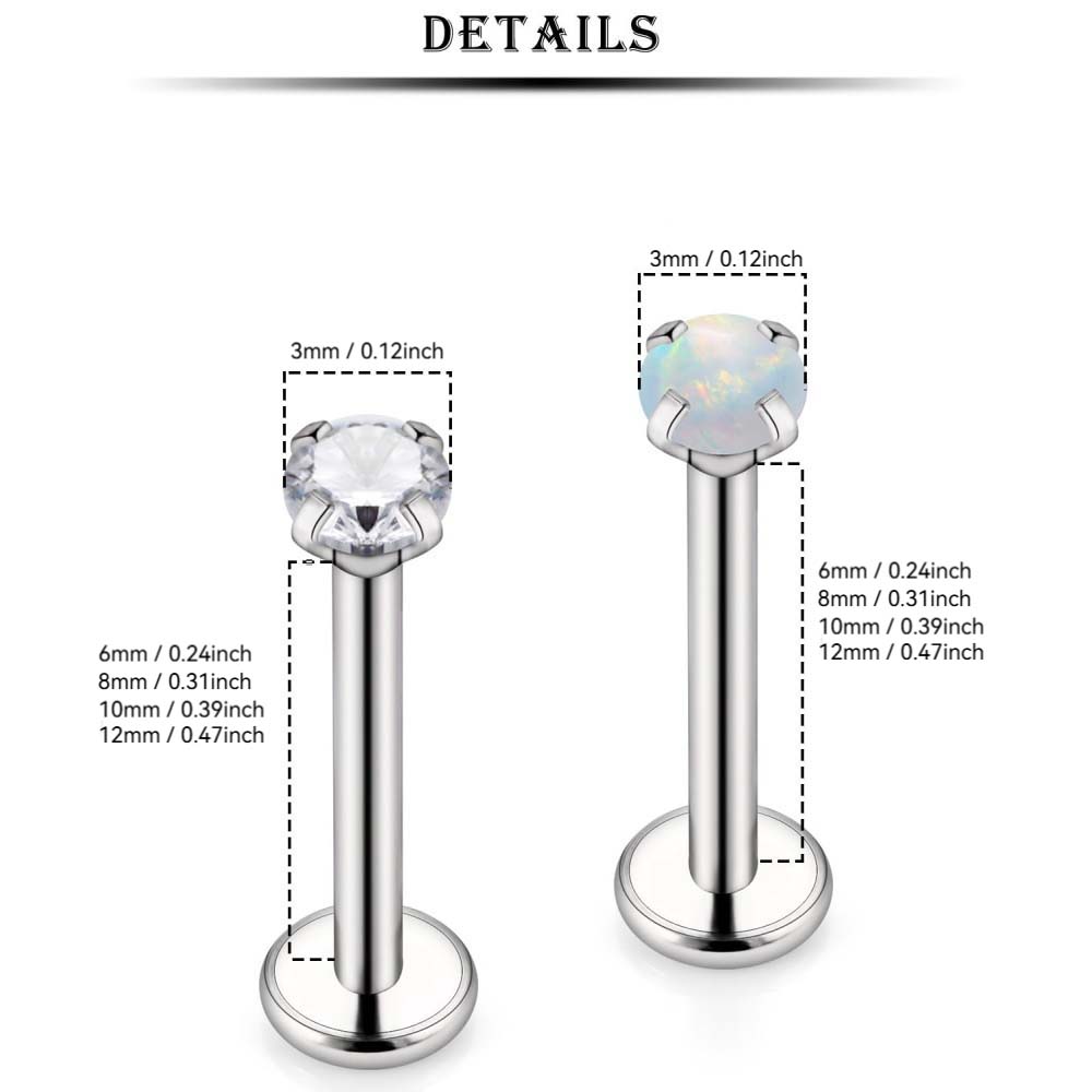 16G Stainless Steel Nose Rings - Body Jewelry For Sensitive Skin ulasan dan harga