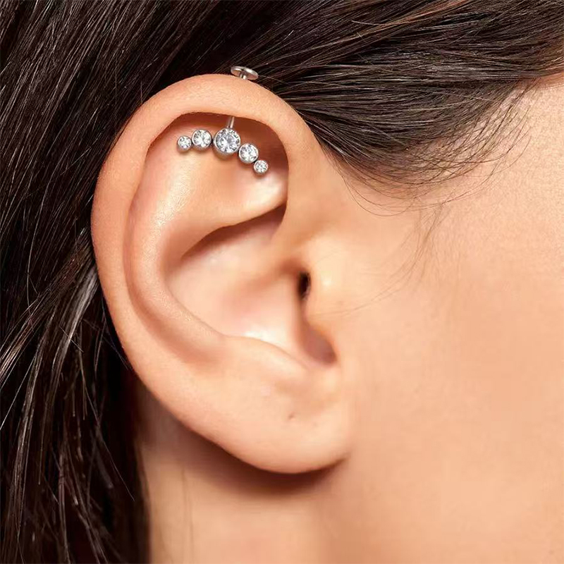 G23 Titanium Ear Piercing Inte - Body Jewelry Vertical Labret ulasan dan harga