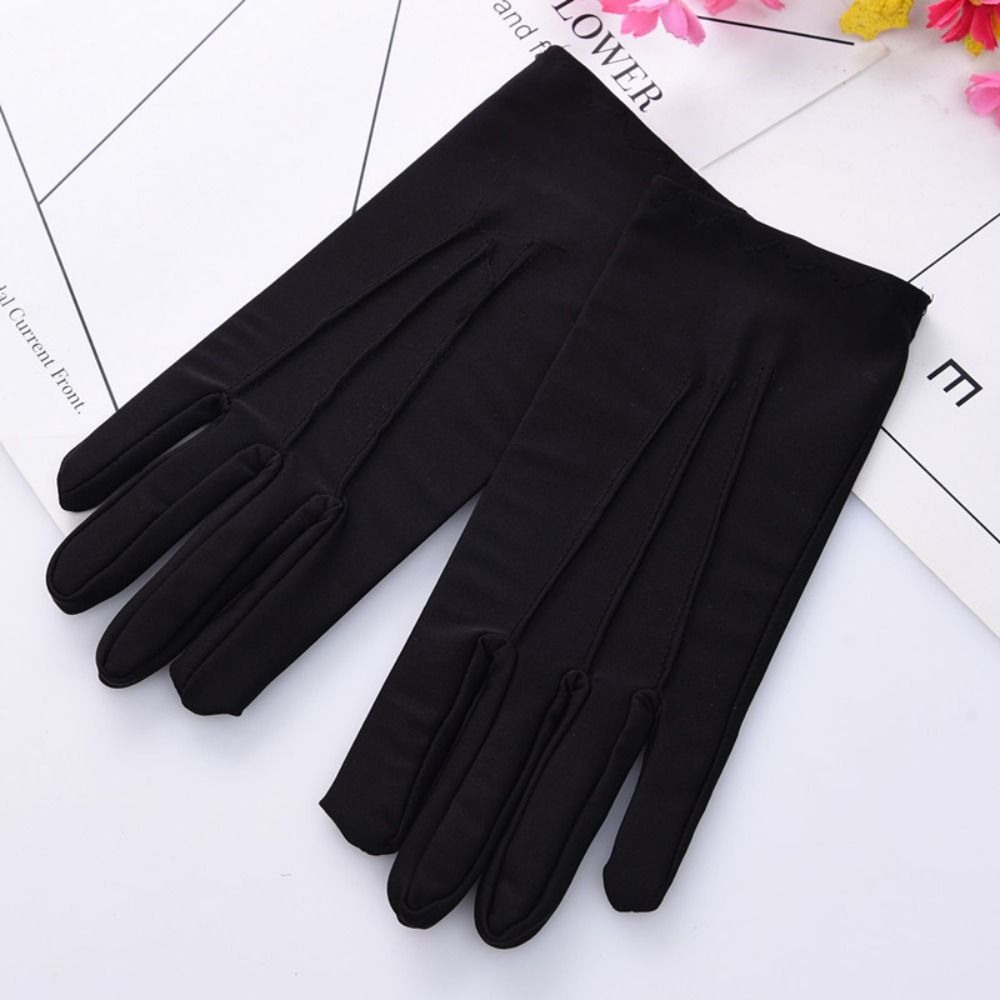 Soft White Cotton Gloves Thin  - Body Jewelry Websites ulasan dan harga