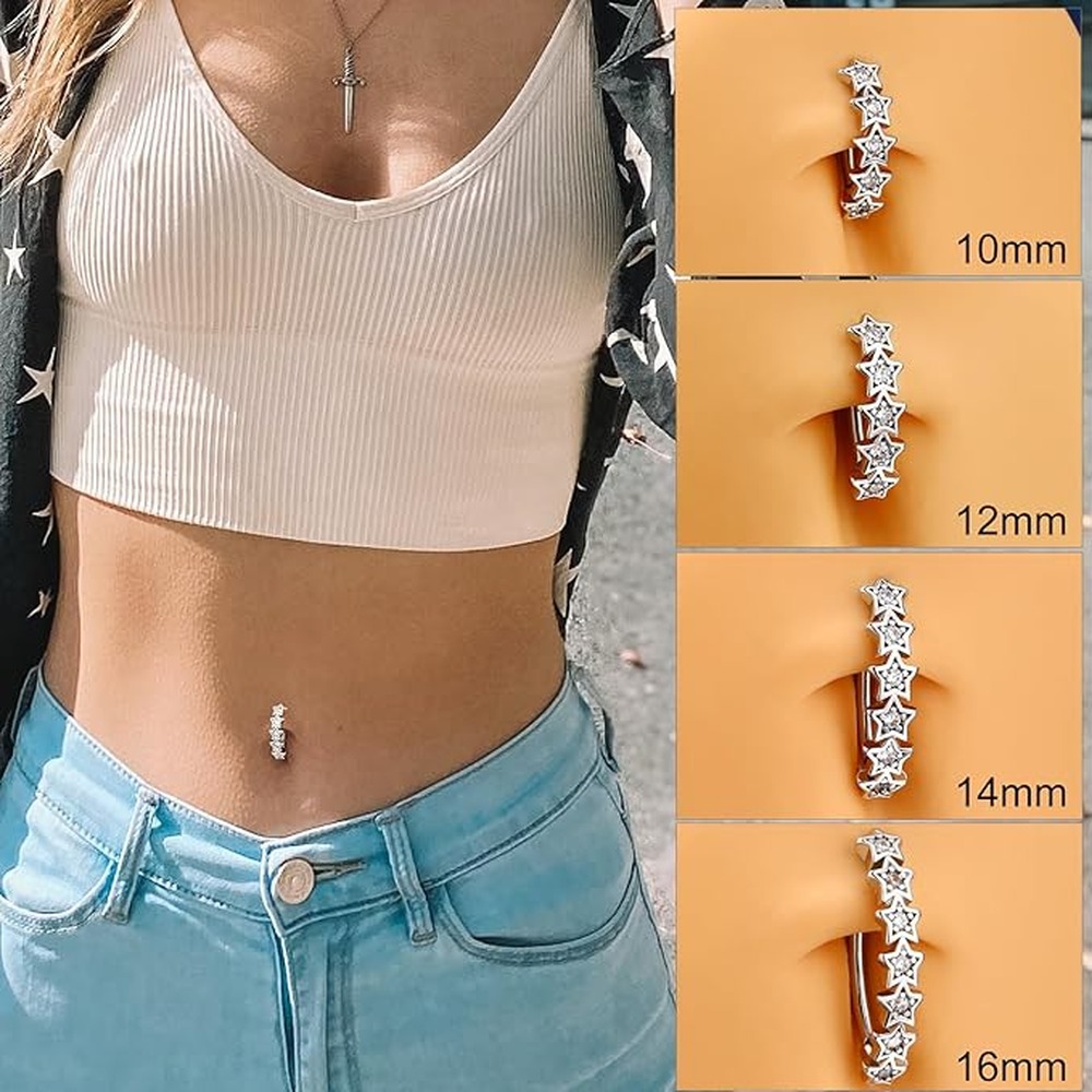 Chic Button Ring Upper Ear Ear - Body Jewelry For Sensitive Skin ulasan dan harga
