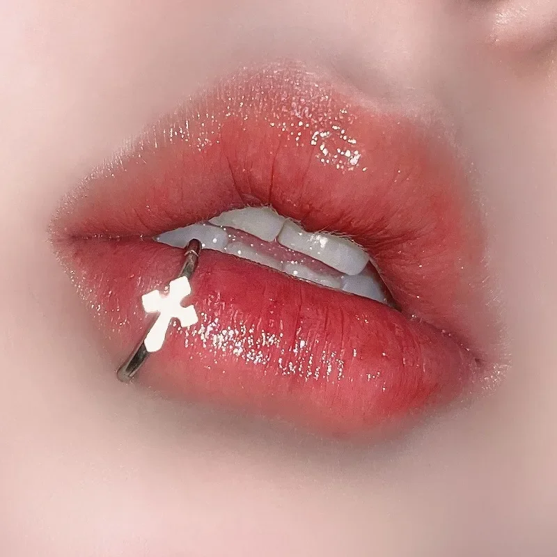 Stainless Steel Lip Ring Hinge - Body Jewelry Vertical Labret ulasan dan harga