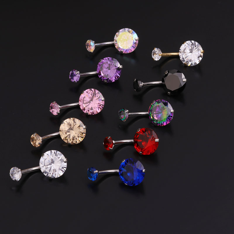 14G Belly Button Rings Surgica - Body Jewelry For Sensitive Skin ulasan dan harga
