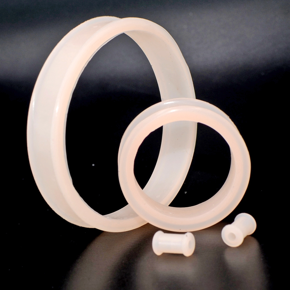 Pair Large Size Skin Color Fle - Body Jewelry Gauge Sizes ulasan dan harga