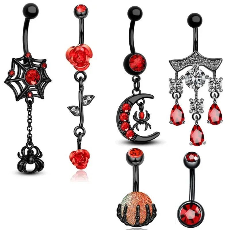 Personality Heart-shaped Navel - Body Jewelry Hot ulasan dan harga