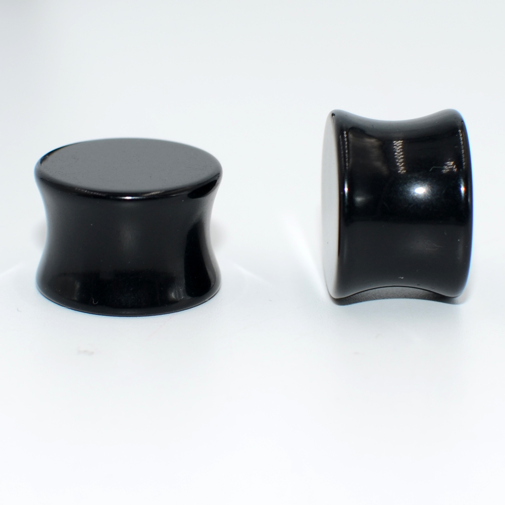 2Pair Acrylic Ear plugs White& - Body Jewelry Gauge Sizes ulasan dan harga