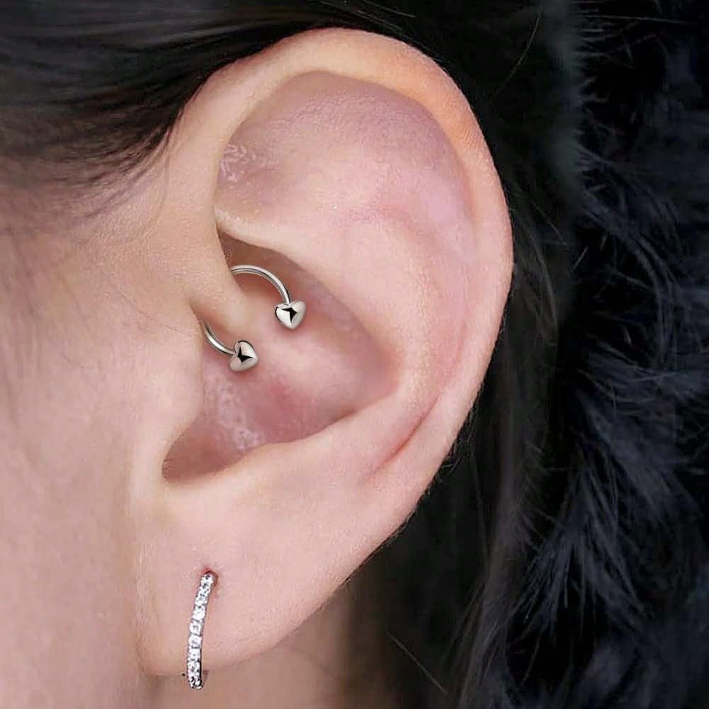 1pc 16G Stainless Steel Star H - Body Jewelry Men ulasan dan harga