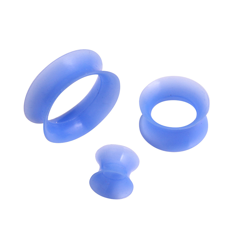 1Pair Silicone Plugs and Tunne - Body Jewelry Gauge Sizes ulasan dan harga