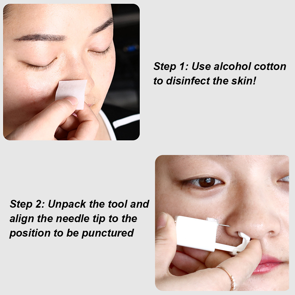 Piercing Tool Nose Ear Manual  - Body Jewelry Tool ulasan dan harga