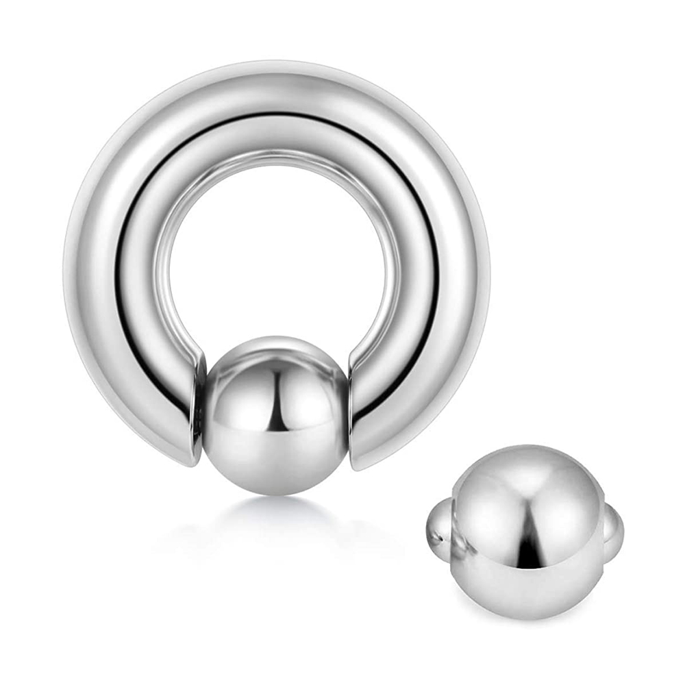 1PC Stainless Steel Large Size - Body Jewelry Gauge Sizes ulasan dan harga