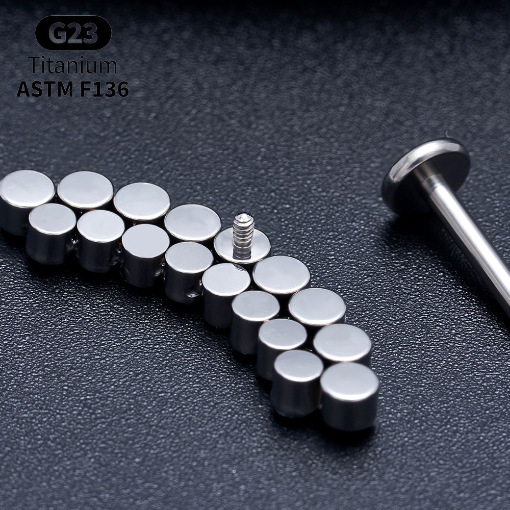 Titanium Arc Opal Labret Packs - Body Jewelry Vertical Labret ulasan dan harga