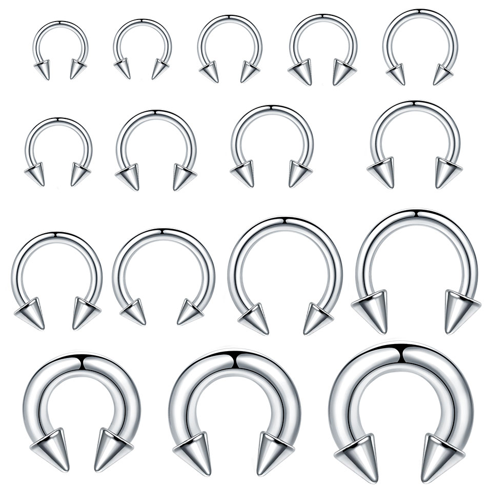 1PC Stainless Steel Big Size H - Body Jewelry Gauge Sizes ulasan dan harga