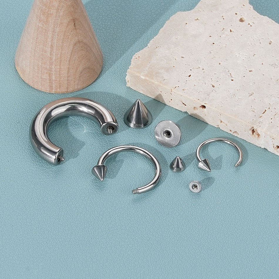 1PC Stainless Steel Big Size H - Body Jewelry Gauge Sizes ulasan dan harga