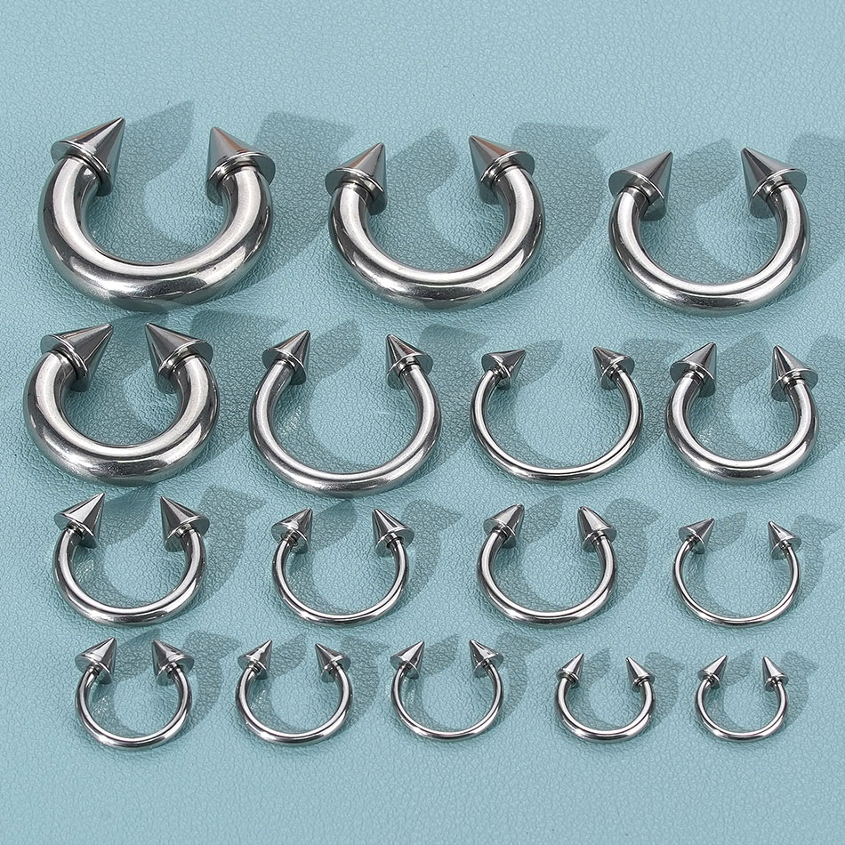 1PC Stainless Steel Big Size H - Body Jewelry Gauge Sizes ulasan dan harga