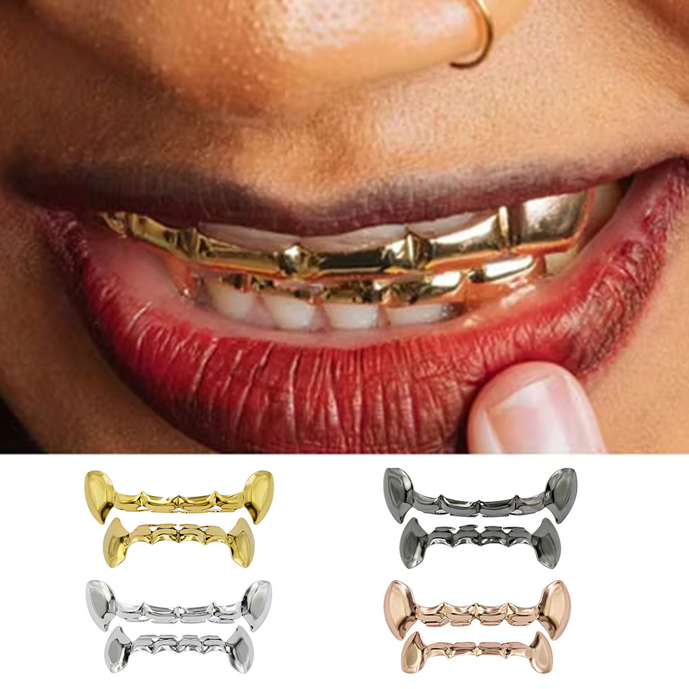 YOUNGX Hip Hop Vampire Fangs T - Body Jewelry Men ulasan dan harga