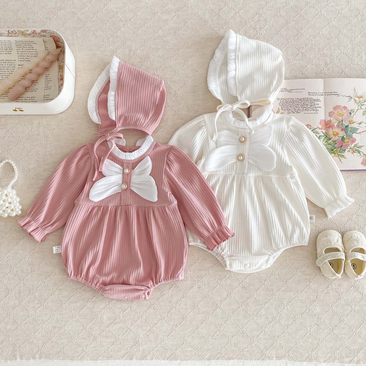 Autumn  Baby Romper with Hat B - Body Jewelry Plus ulasan dan harga